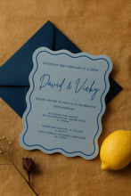 Load image into Gallery viewer, Amity Wavy Wedding Invitations