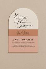 Load image into Gallery viewer, Daniella Arch Invite - 3 card set with belly band