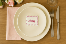 Load image into Gallery viewer, 'Amity' wavy name cards/place cards