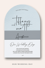 Load image into Gallery viewer, Daniella Arch Invite - 3 card set with belly band