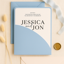 Load image into Gallery viewer, Elisabetta Curved/Arched Invite with pocket
