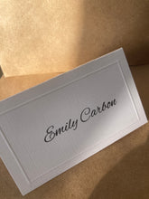 Load image into Gallery viewer, Wedding Place Cards - embossed border