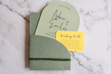 Load image into Gallery viewer, Elisabetta Curved/Arched Invite with pocket