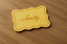 Load image into Gallery viewer, 'Amity' wavy name cards/place cards