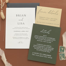 Load image into Gallery viewer, Rosa Classic Invite - 3 set