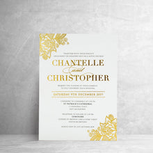 Load image into Gallery viewer, Valentina Foil Wedding Invite