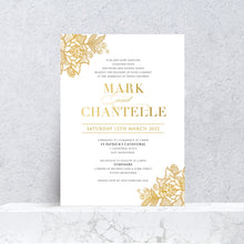 Load image into Gallery viewer, Valentina Foil Wedding Invite