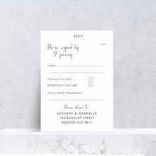 Load image into Gallery viewer, Daniella Arch Invite - 3 card set with belly band