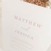 Load image into Gallery viewer, Jessica Letterpress Wedding Invitation