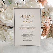 Load image into Gallery viewer, Bianca Foil Wedding Invite