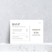 Load image into Gallery viewer, Bianca Foil Wedding Invite