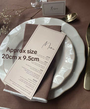 Load image into Gallery viewer, Wedding Place Cards - black border
