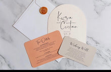 Load image into Gallery viewer, Daniella Arch Invitation Wedding Suite
