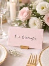 Load image into Gallery viewer, Wedding Place Cards - embossed border
