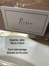 Load image into Gallery viewer, Wedding Place Cards - black border
