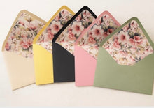Load image into Gallery viewer, Envelope Liners - Floral Lined (Copy)
