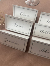 Load image into Gallery viewer, Wedding Place Cards - black border
