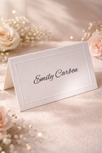 Load image into Gallery viewer, Wedding Place Cards - embossed border
