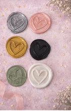 Load image into Gallery viewer, Heart Wax Seal - self adhesive seal
