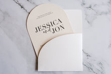 Load image into Gallery viewer, Elisabetta Curved/Arched Invite with pocket
