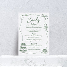 Load image into Gallery viewer, Charlotte  Personalised Menu

