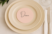 Load image into Gallery viewer, Circle Place Card/Name Tag ‘Diana’
