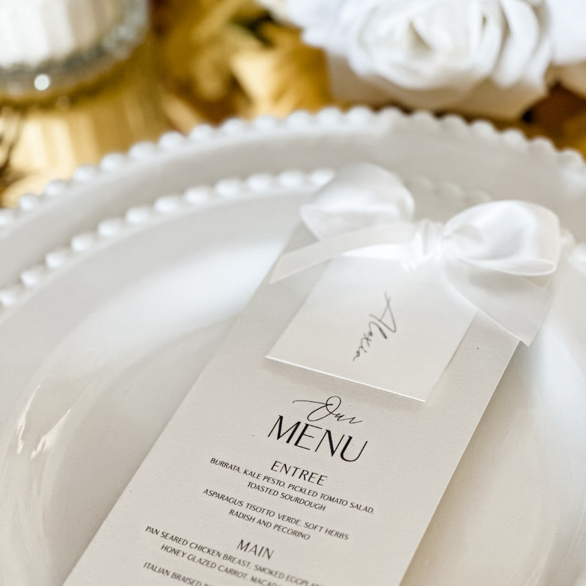 Ribbon Tie Menu