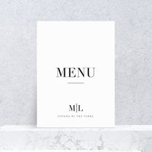Load image into Gallery viewer, Menu Folded
