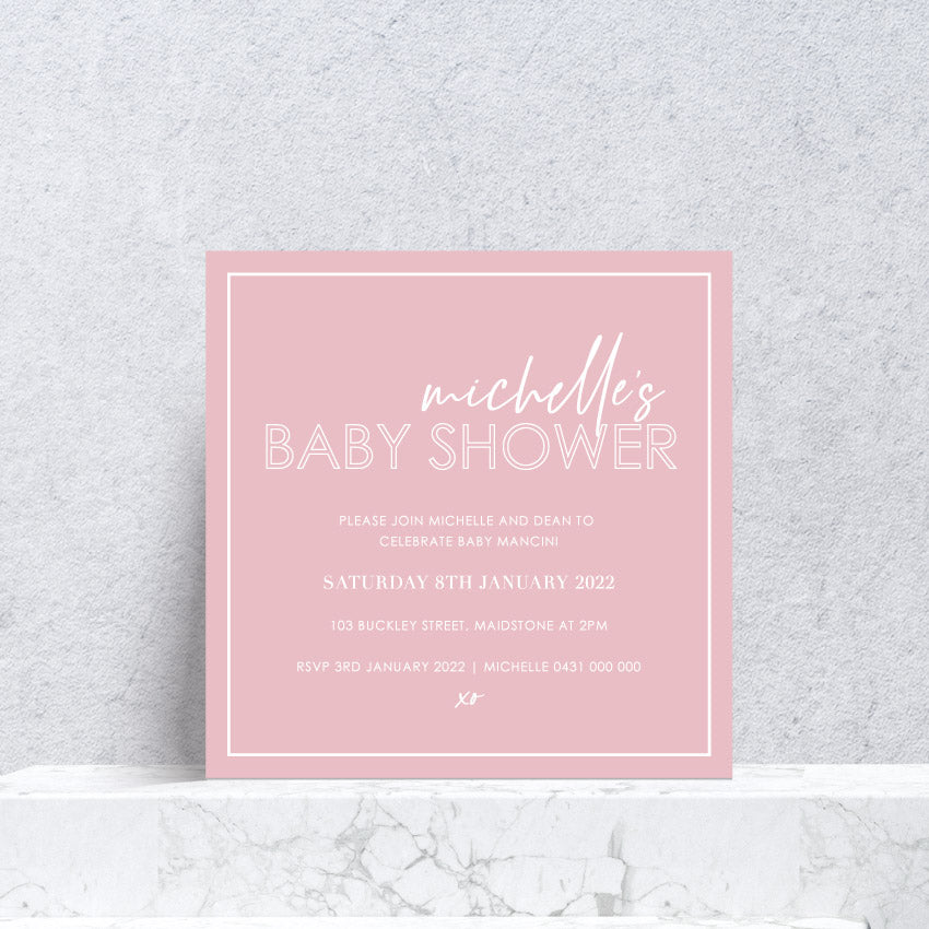 Michelle Baby Shower invite
