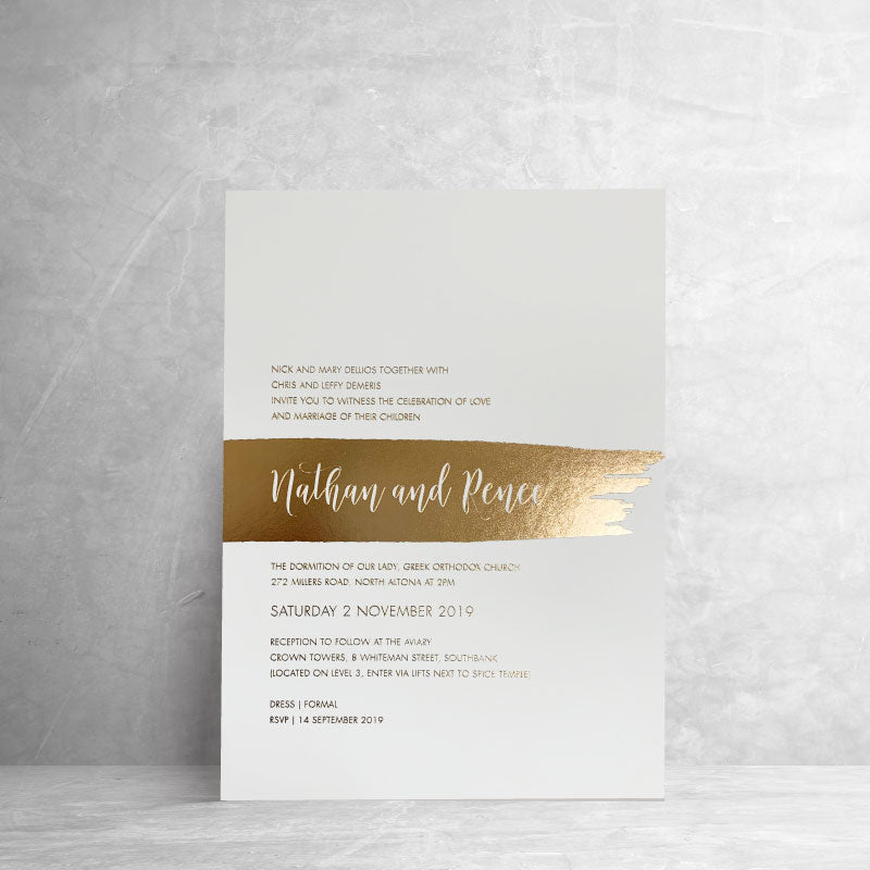 Renee Foil Invitation