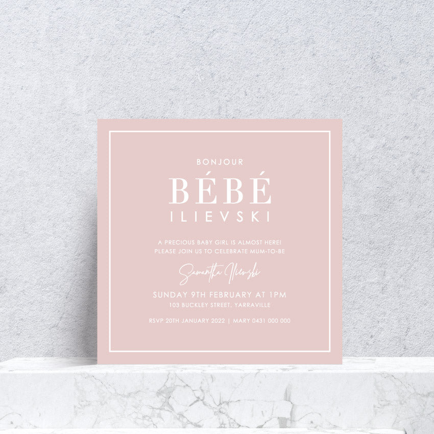 Samantha Baby Shower Invite